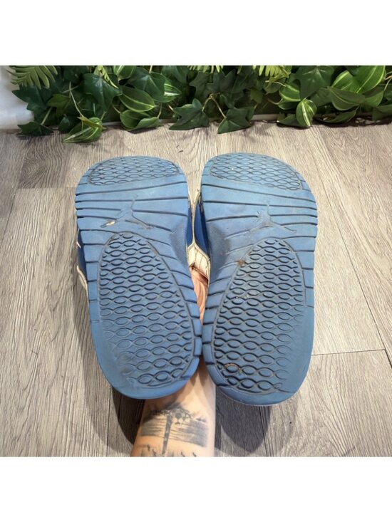 NIKE AIR JORDAN HYDRO XII 12 RETRO WHITE FRENCH BLUE FIRE RED SLIDES SLIPPERS 11 main image 9